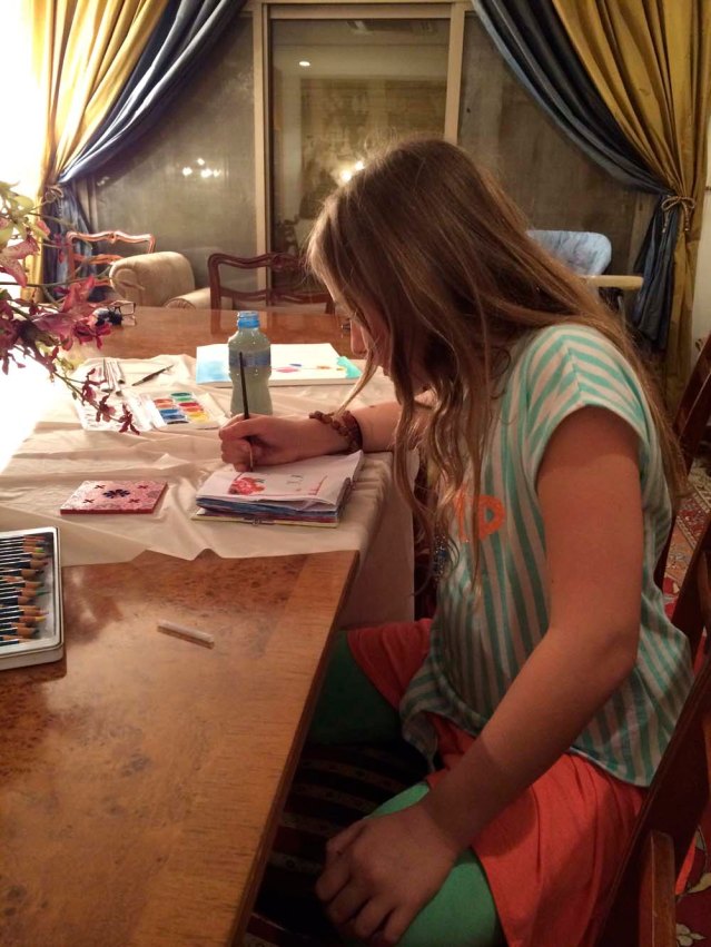 michelle and her sketchbook