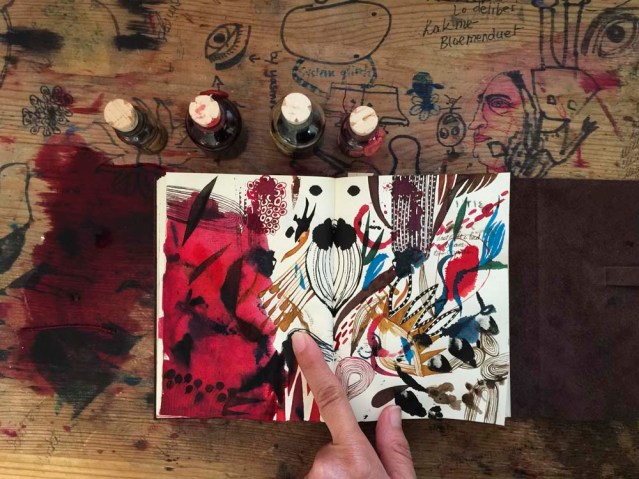 voila! this book has been about letting go, in contrast to the more controlled 'months of mai' journal