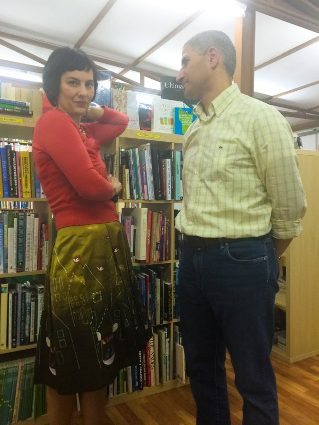 a tryst among the stacks between husband and wife