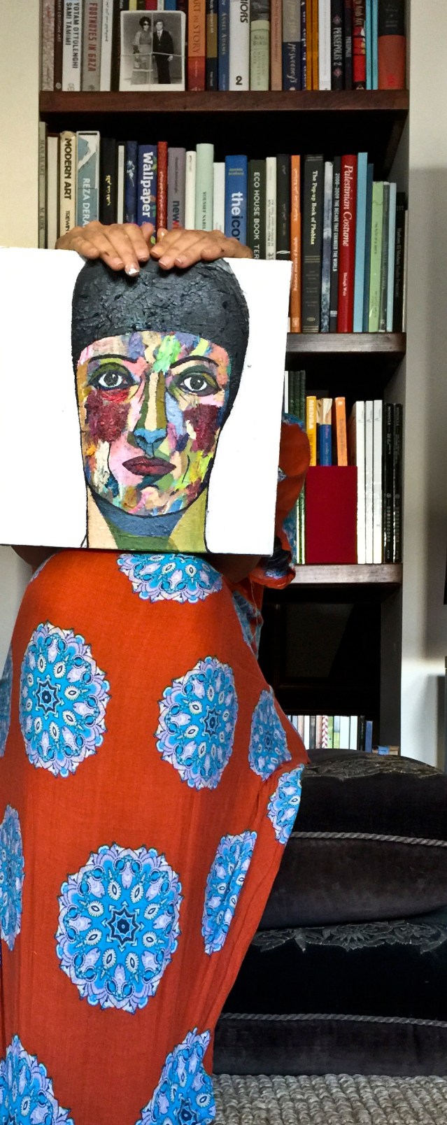 me in my granny day dress and she on my lap