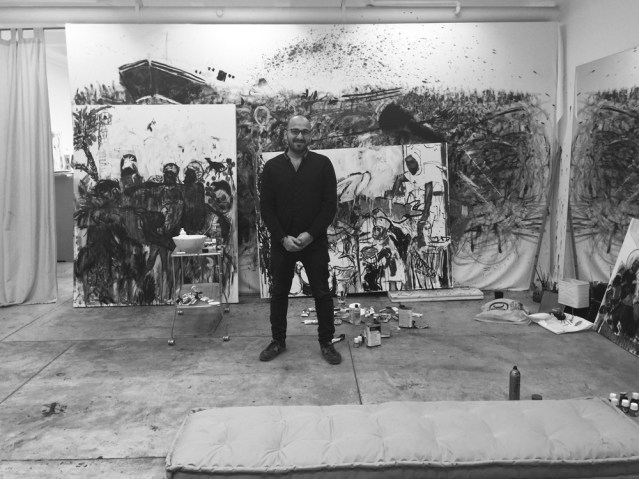 later on i went gaga over abed al kadiri's paintings at his temporary studio at CAP