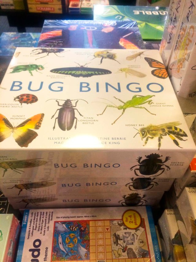 june 26 } friday morning i walked to king's road for a trip to-where else-green & stone's stationers. i then went to waterstone's to get my nephew bird bingo, as a follow-up to bug bingo which i brought him last trip. can anyone say wetapunga?