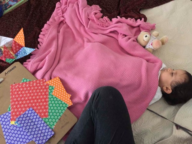 putting this little one to bed is always a challenge but he was down in less than ten minutes. i took advantage of his nap time to work on...