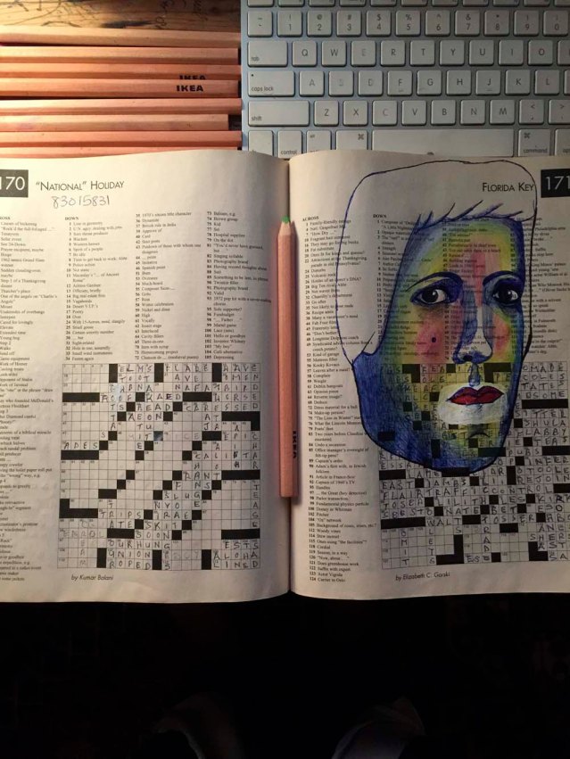 a set of ikea color pencils i resurrected from an old birthday party box come in handy