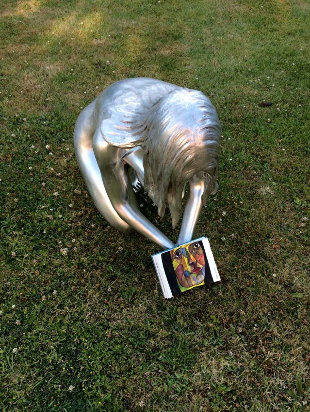 this sculpture was moved here from the apartment on sydney street