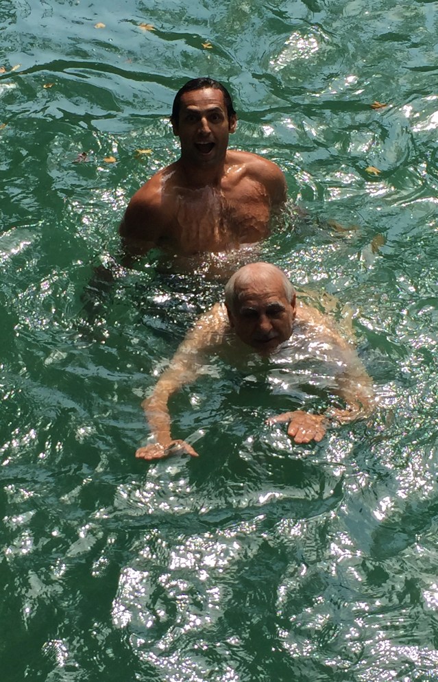 my father and mo braved the river first