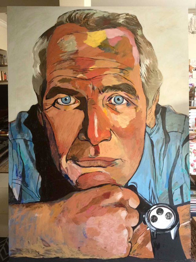 today, right now. i won't be able to work on the watch just yet. this is the fifth or sixth incarnation of his classic rolex. i still don't know how i want to go about painting it. yesterday i found the perfect brush and soon after misplaced it. i hope to find it once i'm back from beirut, when i'm not looking for it