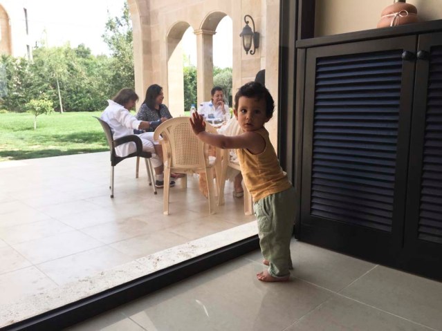 saturday, august 1 } this munchkin drives me bananas