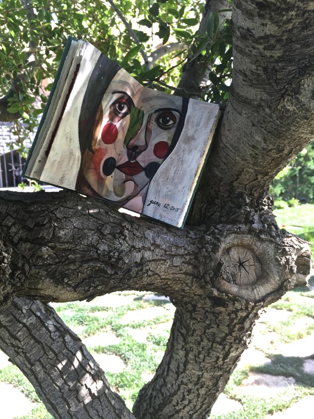 just like me, she climbs trees