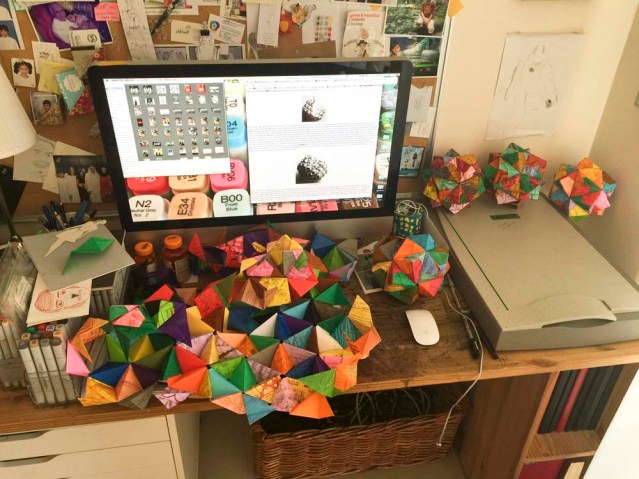 it got a little messier once i started running out of surface area. and the difference colored units didn't help with my confusion