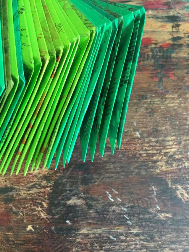 the following day i decided to put all my previous polyhedra back together again, but to color coordinate them