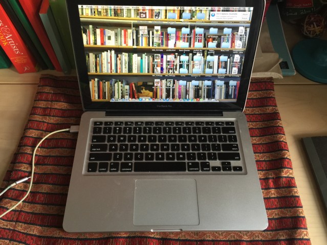 back 'home', this'll be my work station for the next couple weeks