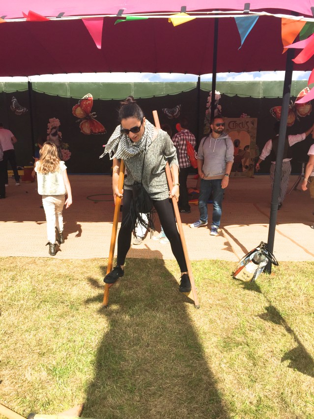 to both yasmine and me, the stilts were the afternoon's highlight