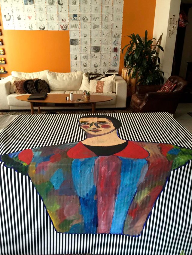 monday morning i had housework to do so i left her for a bit. it was difficult but i had to switch her off