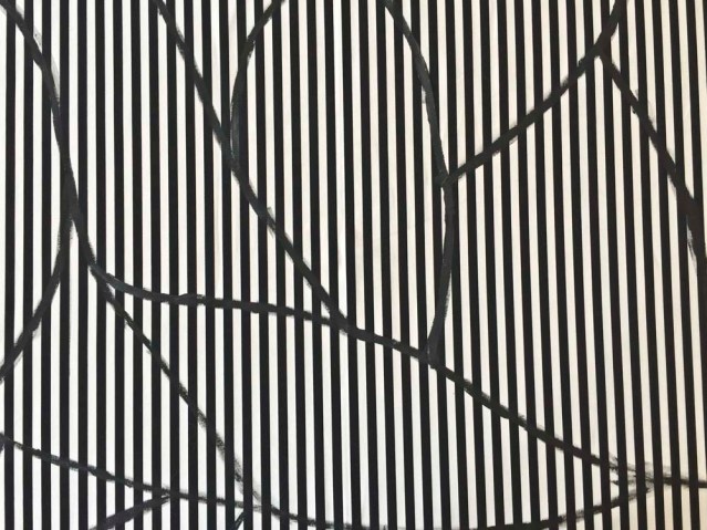 the pattern was so painful i resorted to wearing my daughter's 3D glasses, thanks to my sister's suggestion