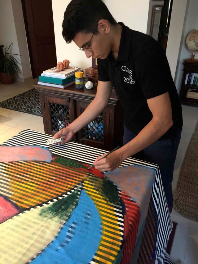 one special patch by yousef. every now and then i let a loved one leave their mark on my work