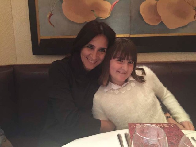 i always enjoy a cuddle with the girls. me and christina