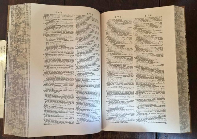a facsimile of johnson's dictionary