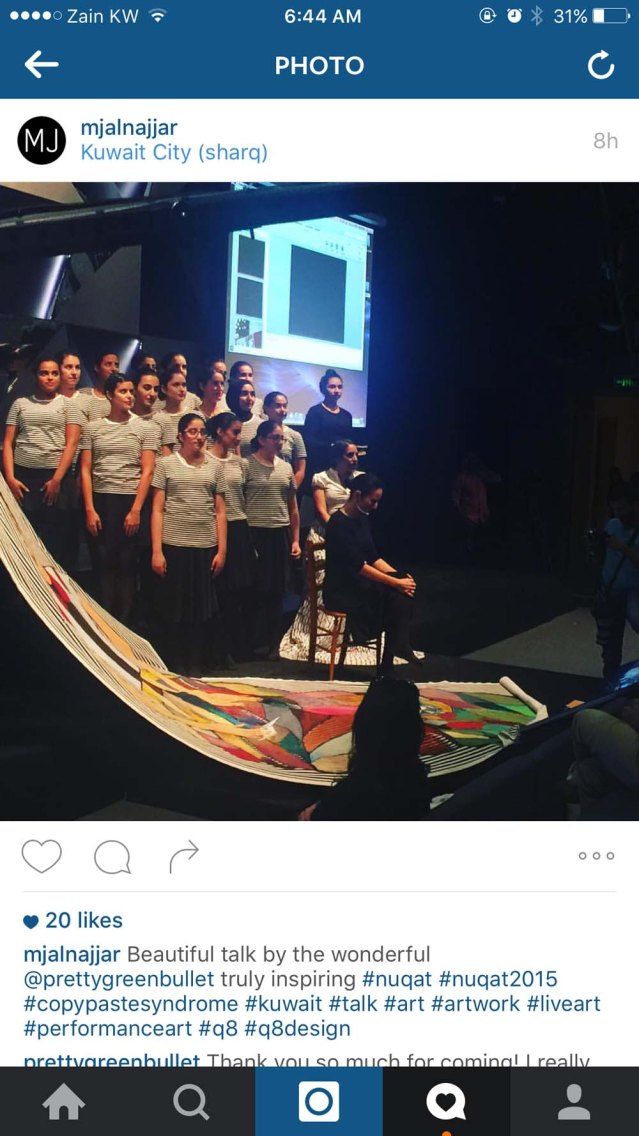 i haven't seen my talk yet and this post isn't really about that. there will be a post specific to it as soon nuqat posts it on youtube. photo by mishari alnajjar